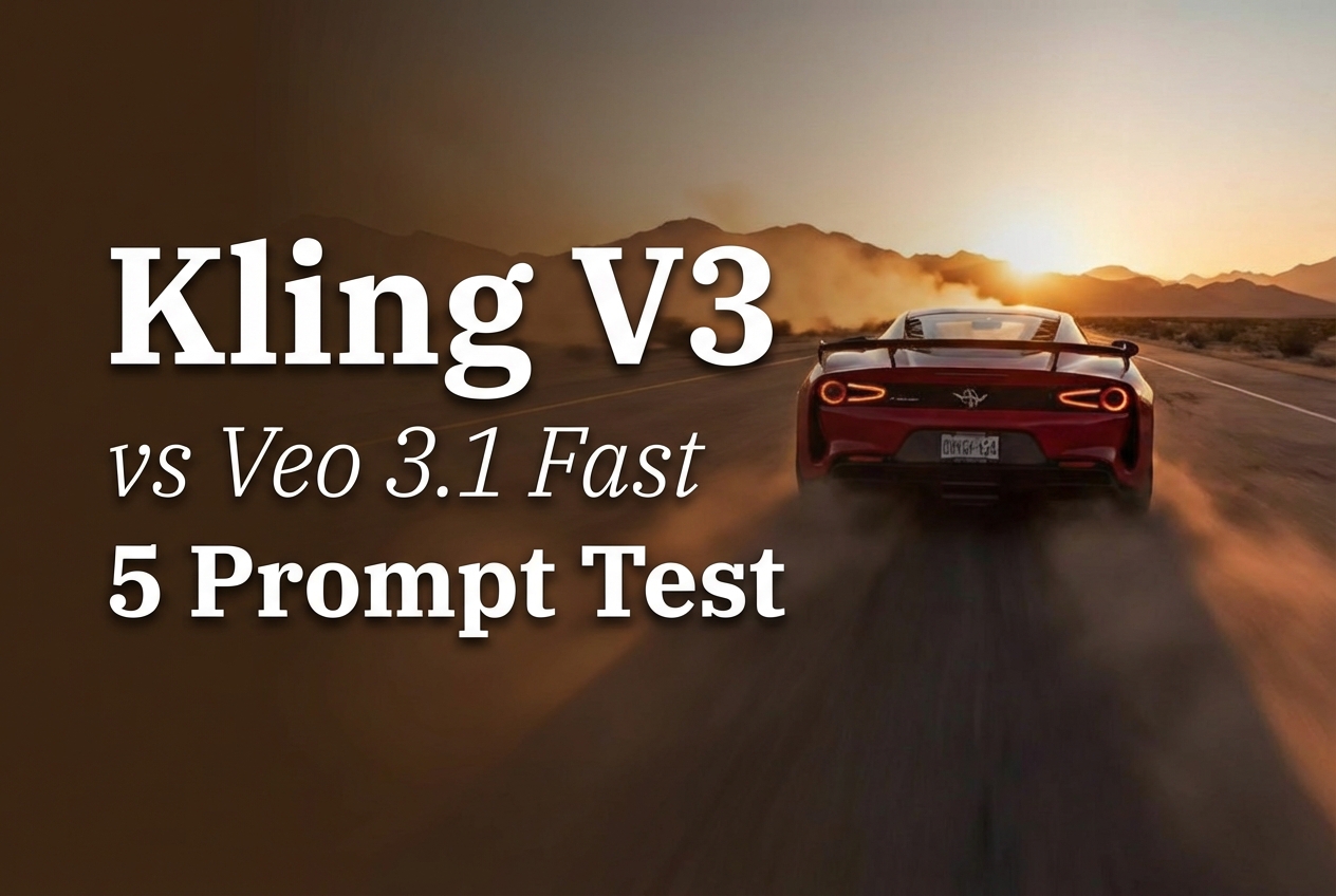 Kling V3 vs Veo 3.1 Fast: 5 Prompt Video Test