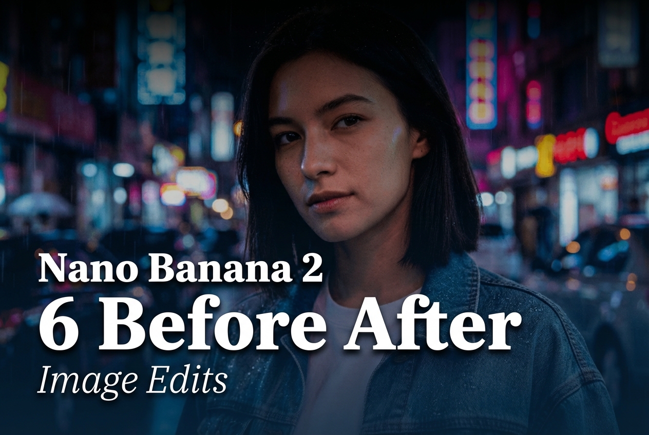 Nano-Banana-2: 6 Before/After Image Edits