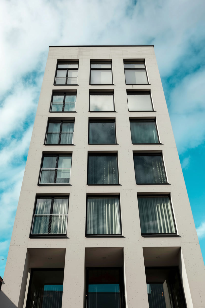 Brick wall replaced by smooth concrete wall (Qwen Image Edit Plus)