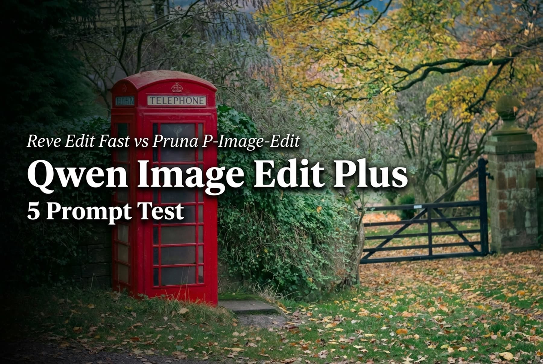 Reve Edit Fast vs Pruna P-Image-Edit vs Qwen Image Edit Plus: 5 Prompt Test
