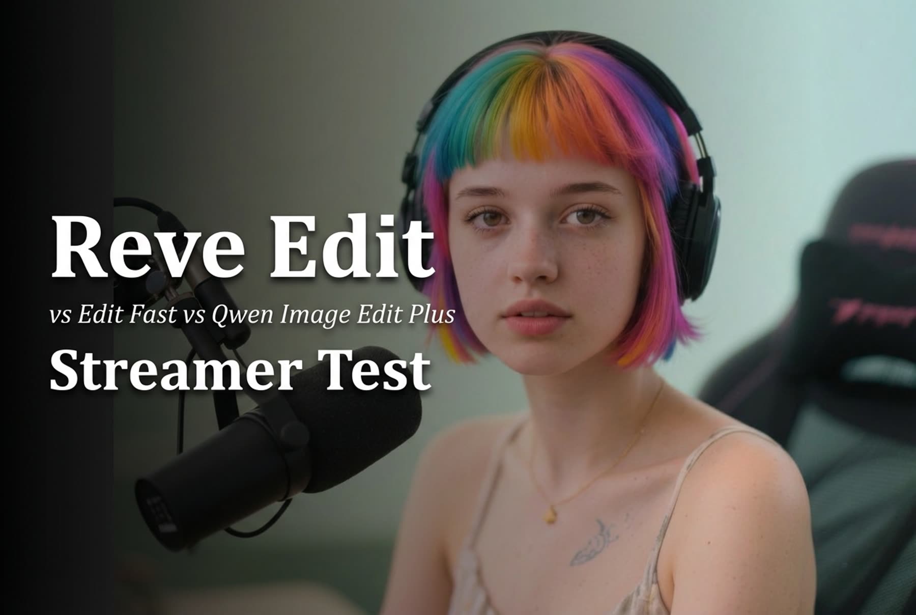 Reve Edit vs Reve Edit Fast vs Qwen Image Edit Plus: 5 Prompt Streamer Test