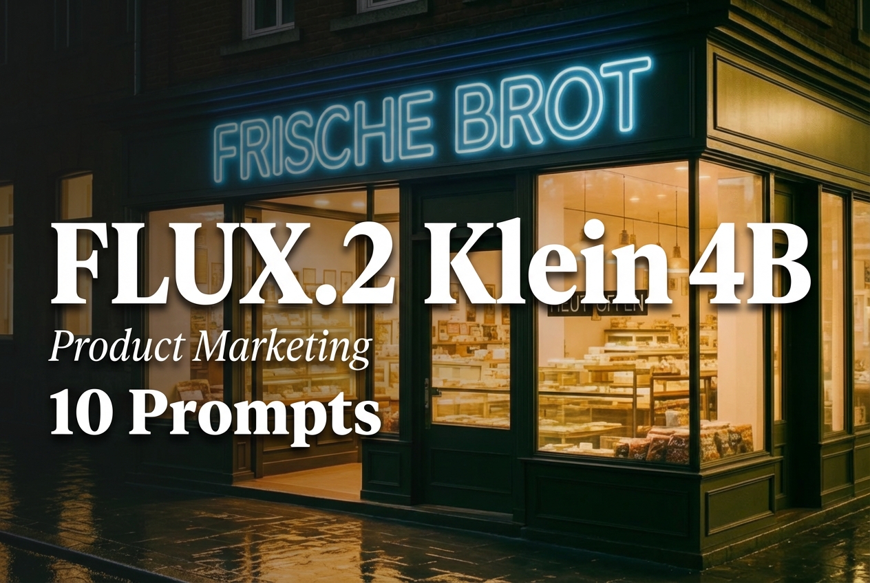 10 Prompts for Product Marketing with FLUX.2 Klein 4B