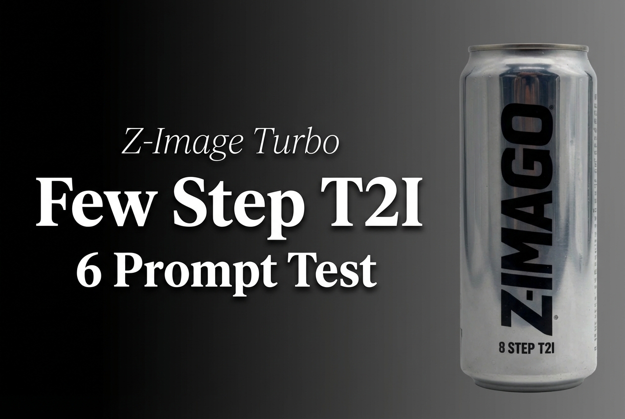 Z-Image Turbo: Few-Step Text-to-Image in 6 Prompts