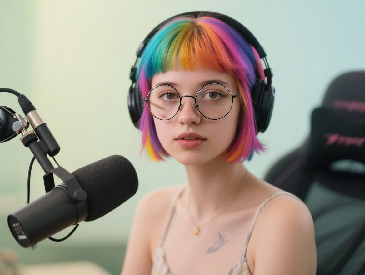 Reve Edit output with added glasses and headphone text