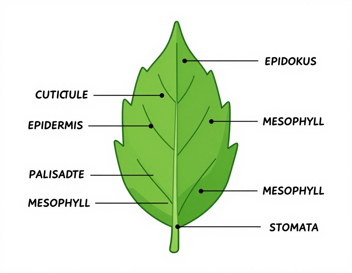 Pruna P-Image output for leaf diagram labels prompt