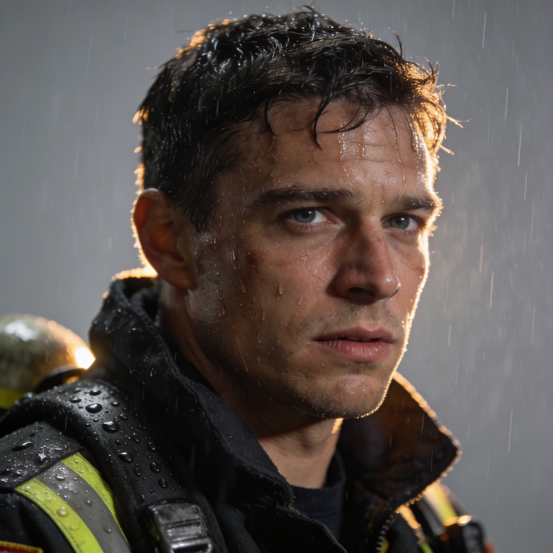 Seedream 4.5 portrait output of a firefighter