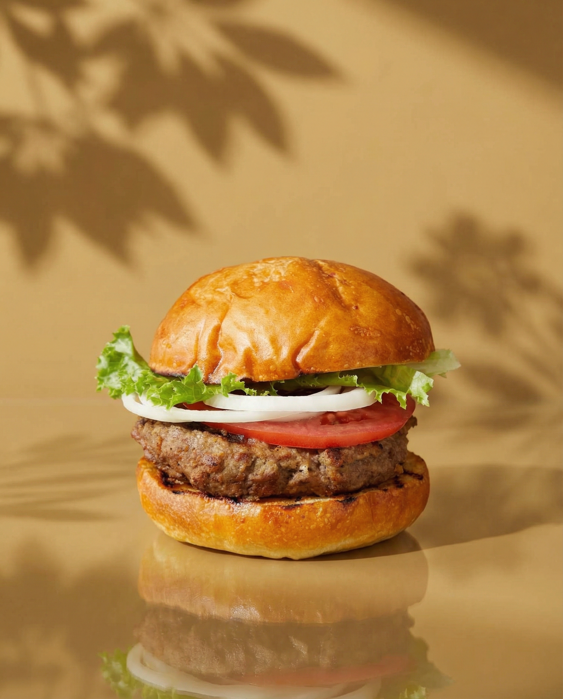 Shopify template layout with Tropical Shadow Play preset in 4:5