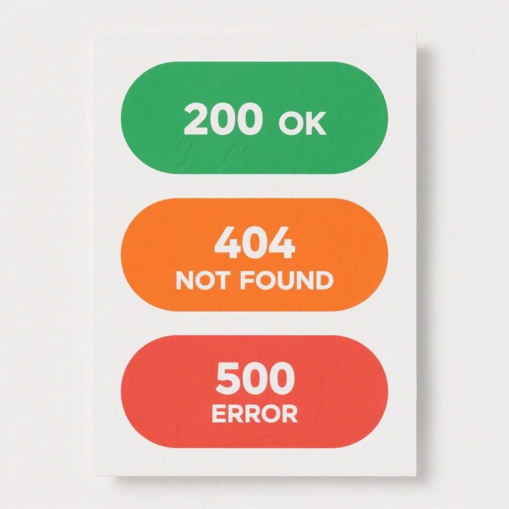 Seedream v3 infographic with 200 OK 404 NOT FOUND 500 ERROR