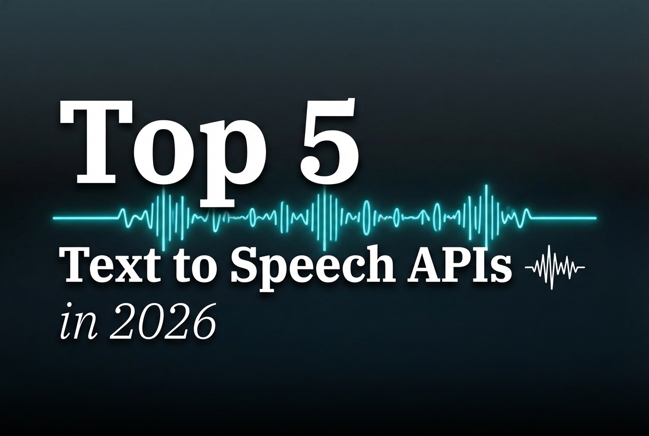 Top 5 Text-to-Speech APIs in 2026