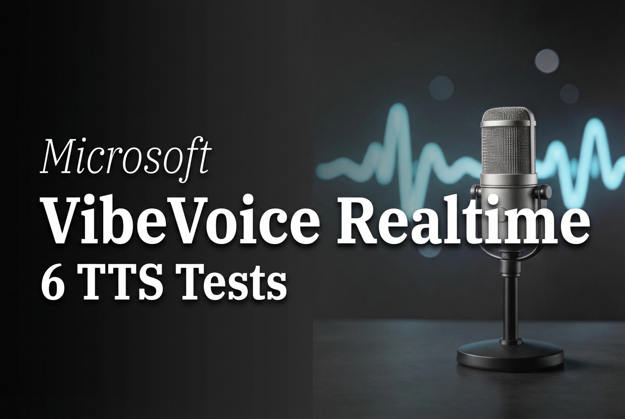 VibeVoice Realtime: Real-time TTS in 6 Tests
