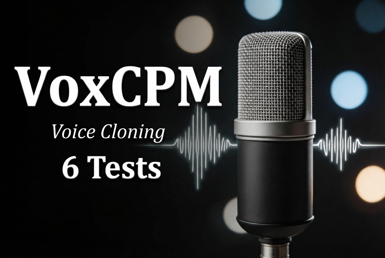 VoxCPM: Voice Cloning and TTS in 6 Tests