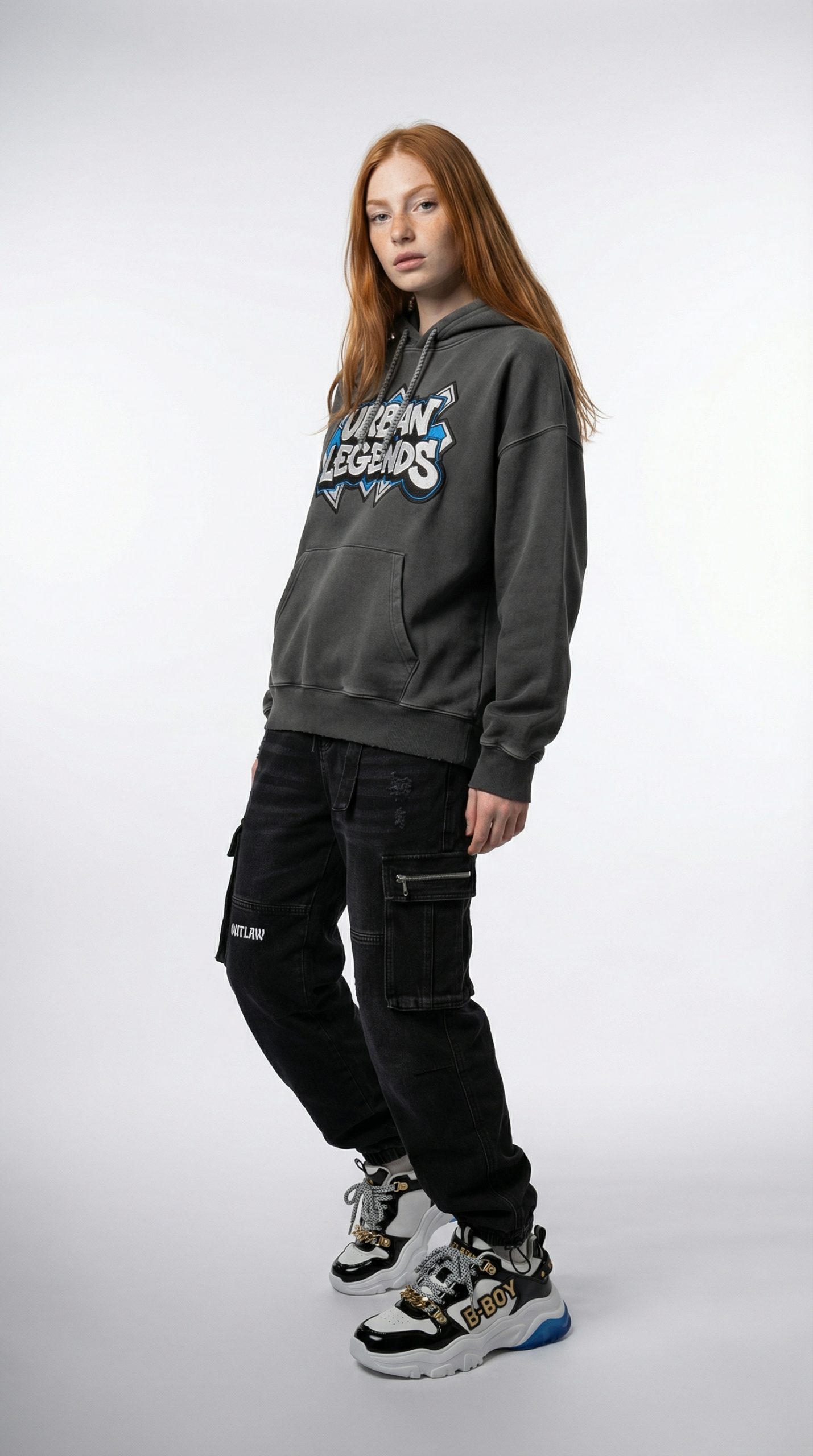 After: studio virtual try-on output, 9:16