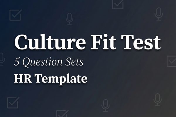 AI Culture Fit Test Generator: 5 Question Sets
