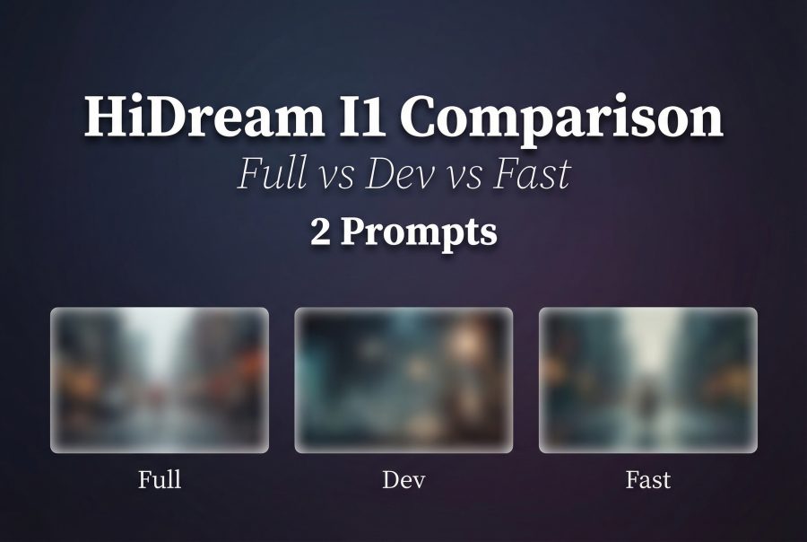 HiDream I1: Full vs Dev vs Fast — 2 Prompt Comparison - Wiro AI - Blog