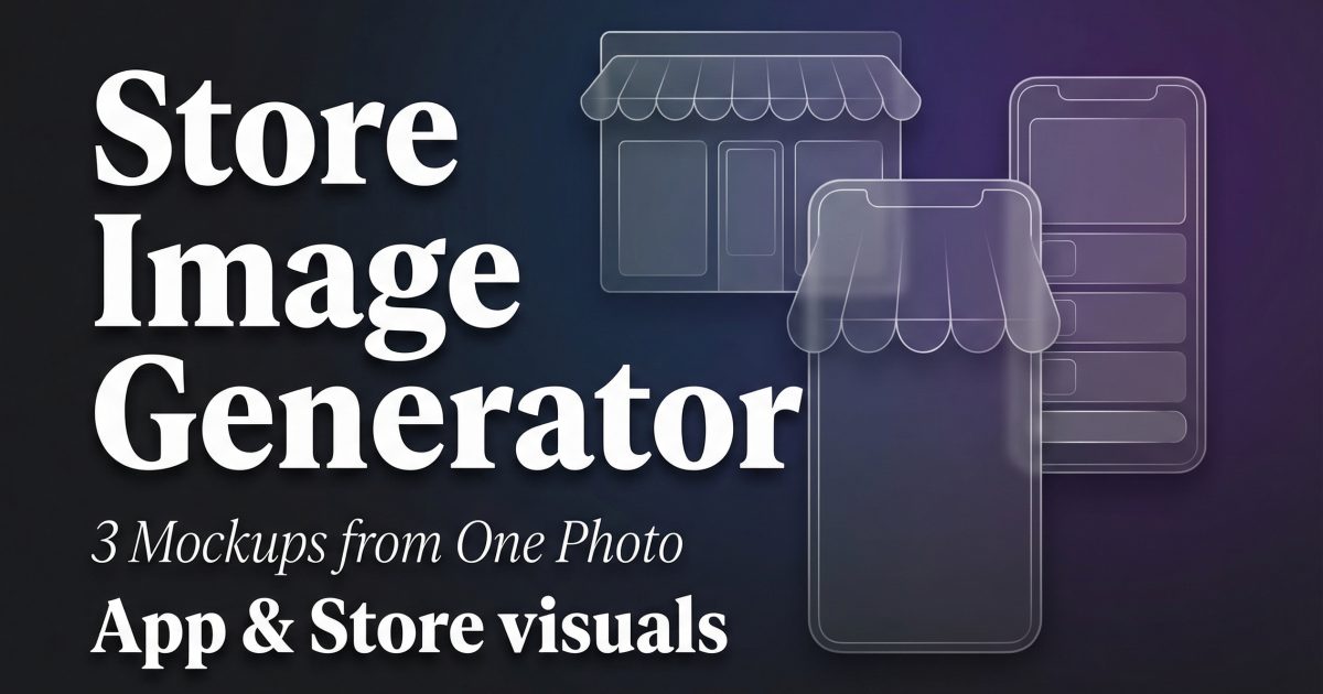 Store Image Generator: 3 Mockups from One Product Photo