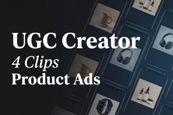 UGC Creator: 4 Product Ad Clips