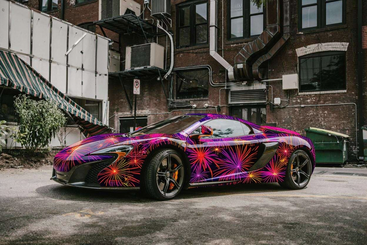 DreamOmni2 output for car pattern transfer