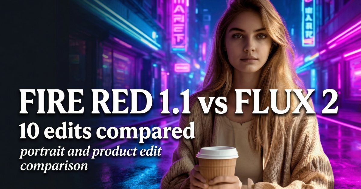 FireRed Image Edit 1.1 vs FLUX.2-dev: 10 Edits Compared