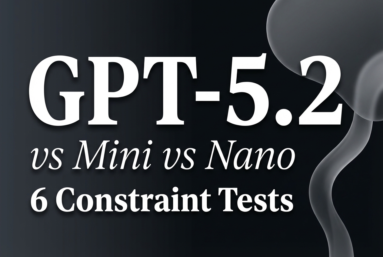 GPT-5.2 vs GPT-5 Mini vs GPT-5 Nano: 6 Constraint Tests
