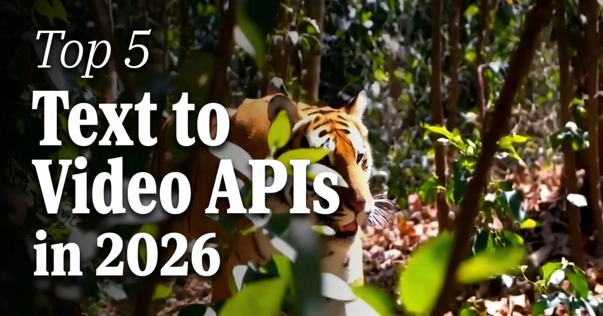 Top 5 Text-to-Video APIs in 2026: New Models, 1 Prompt Each