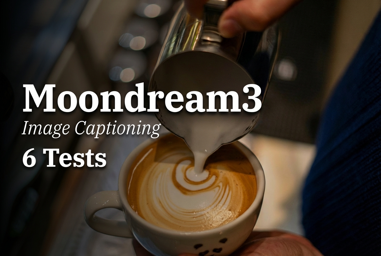 Moondream3 Caption: Image Captioning in 6 Tests