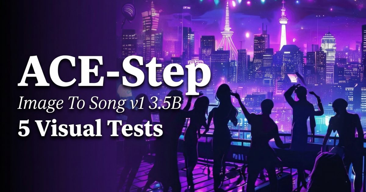 ACE-Step Image To Song (v1.3-5B): 5 Visual Tests