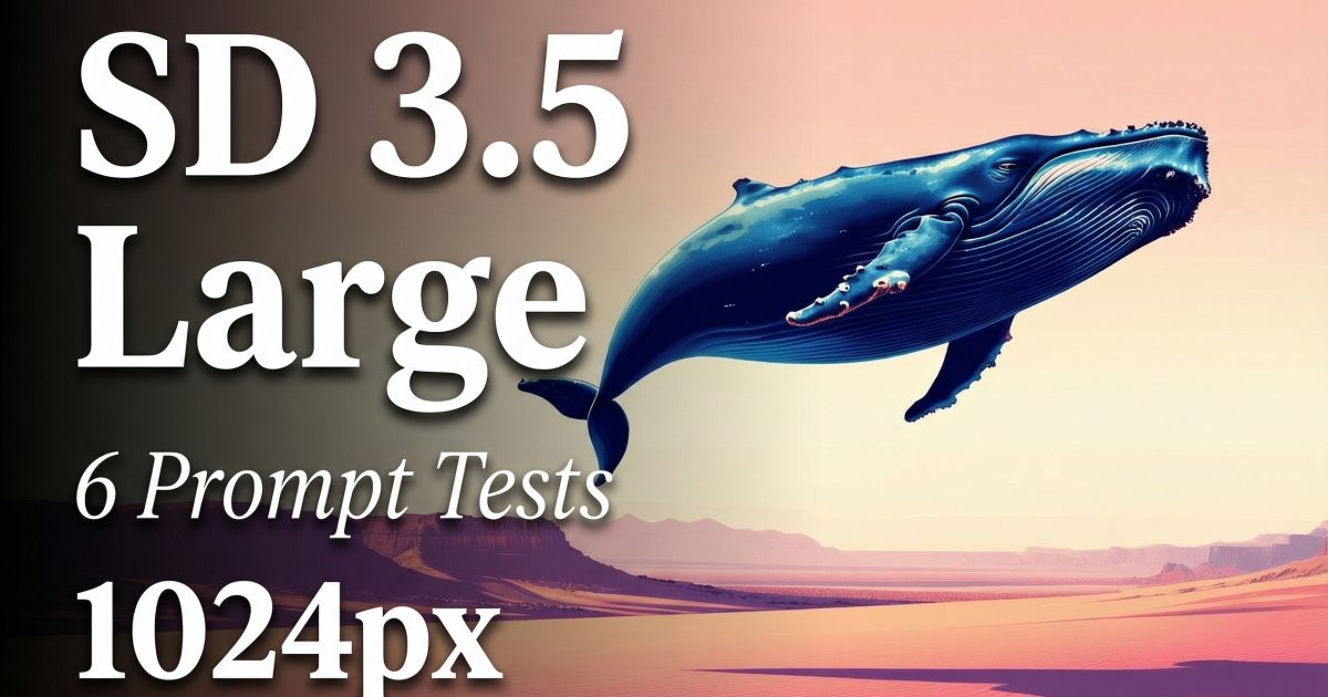 Stable Diffusion 3.5 Large: 6 Prompt Tests (1024px)