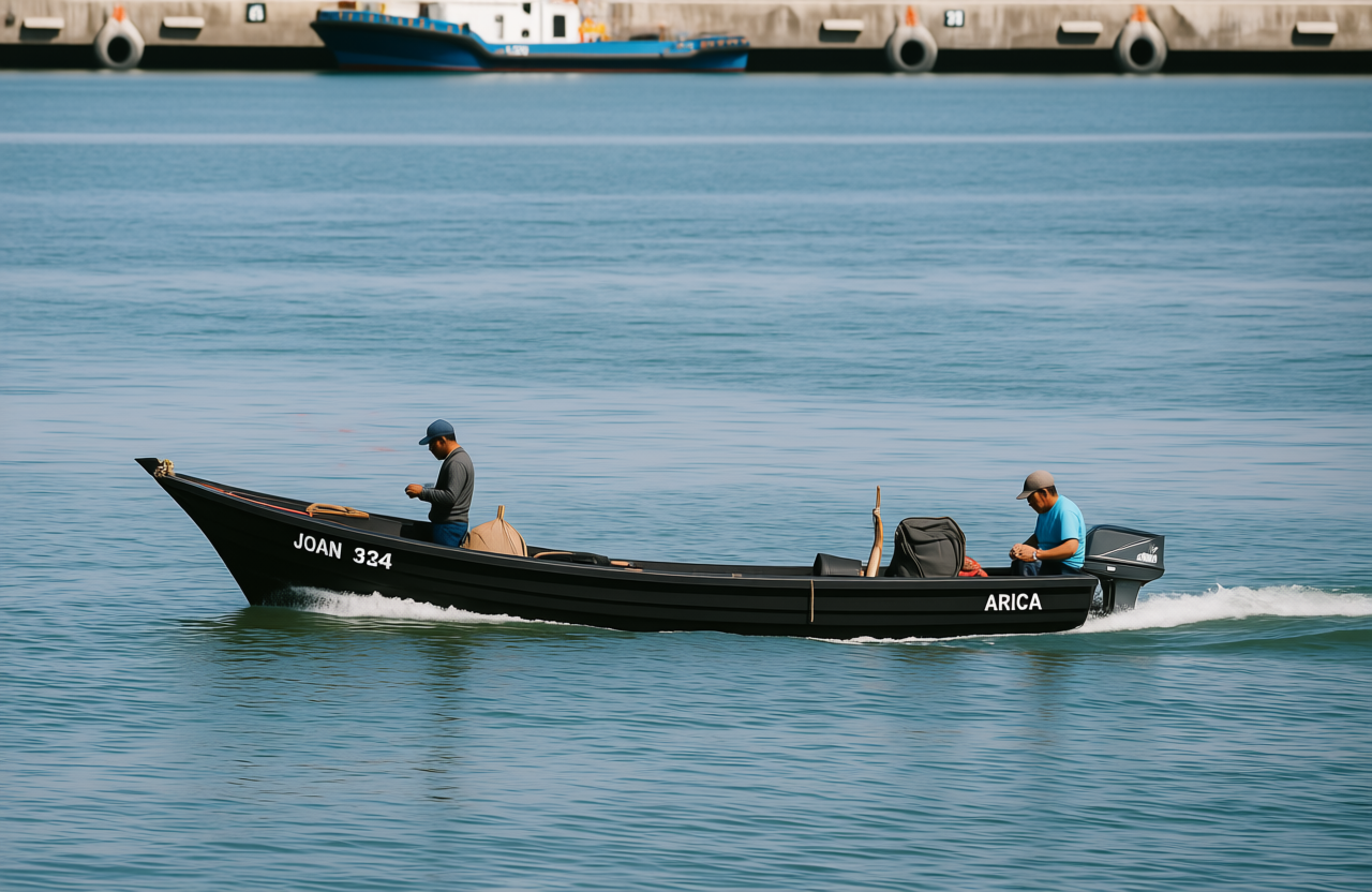 Boat recolored to black