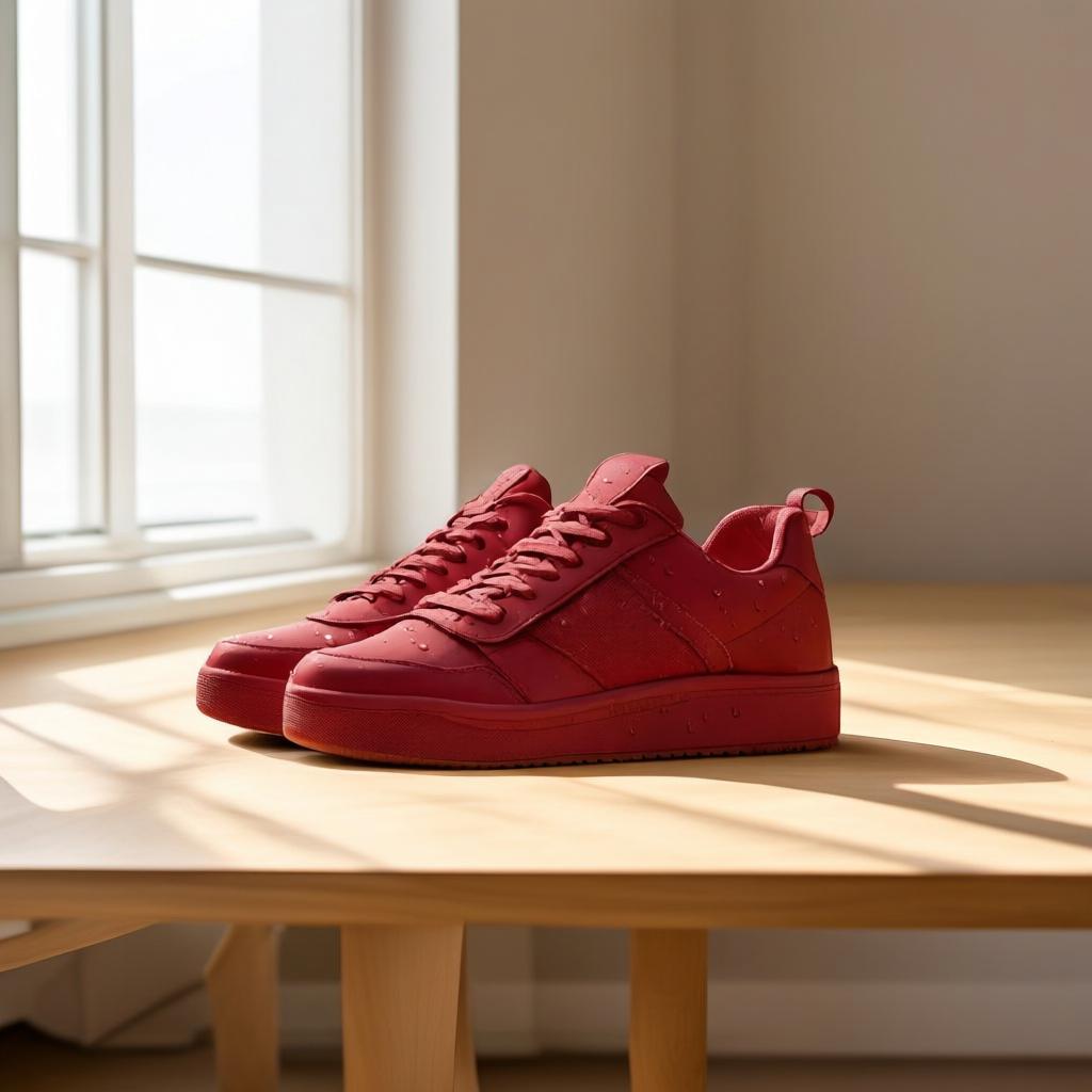 FireRed-Image-Edit-1.1 sneaker recolor with water droplets