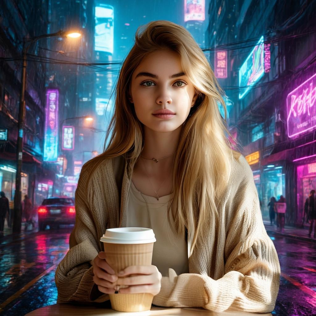 Sample 1 FireRed cyberpunk background