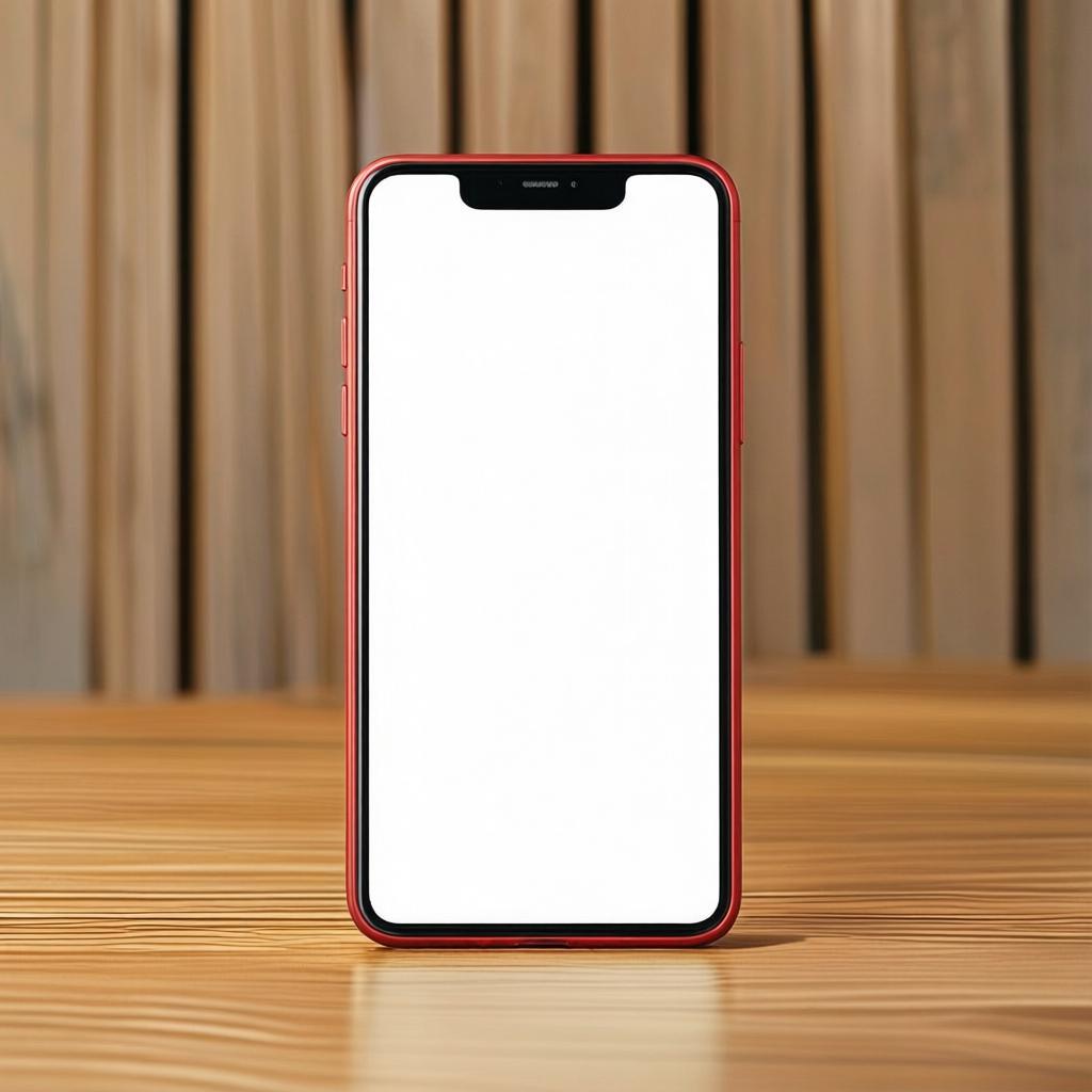 Sample 8 FireRed matte red phone