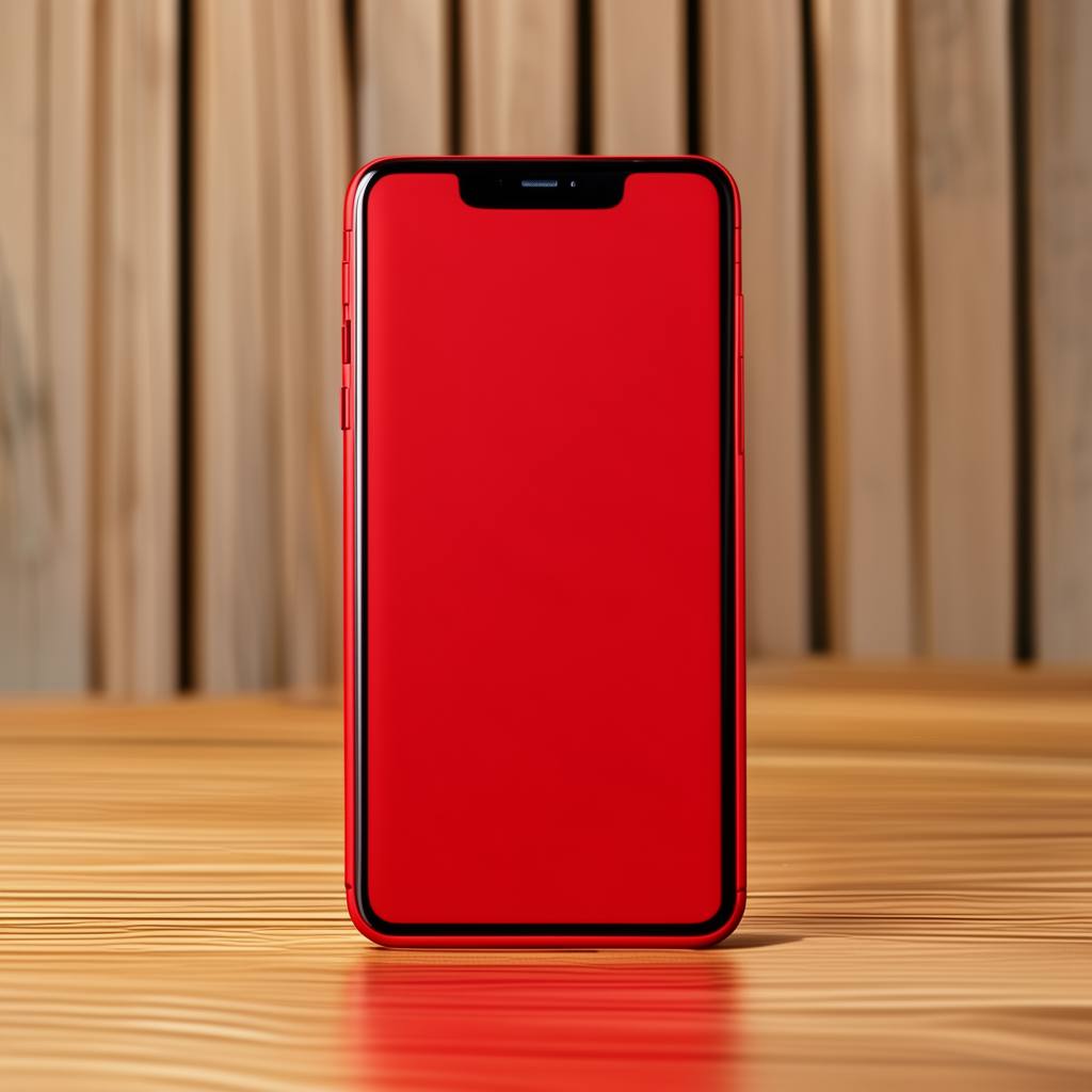 Sample 8 FLUX matte red phone