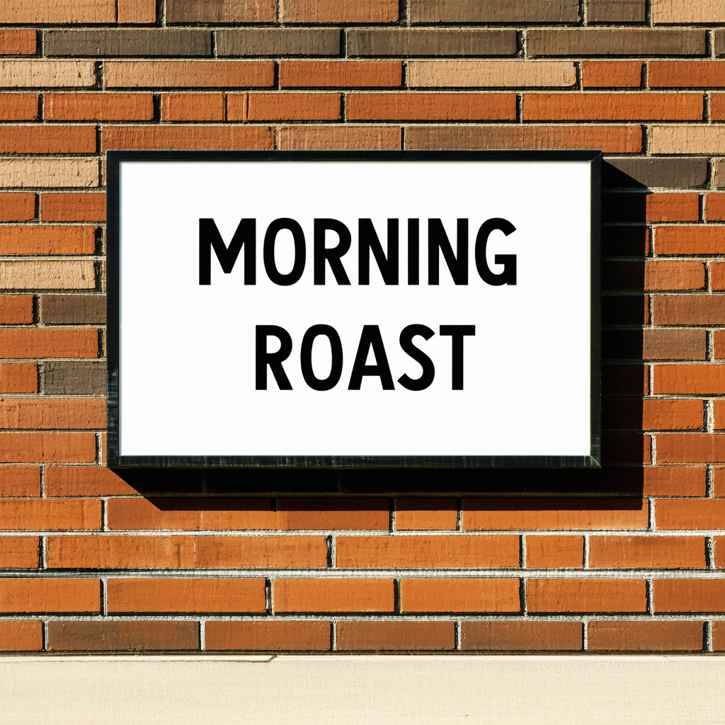 Storefront sign typography test