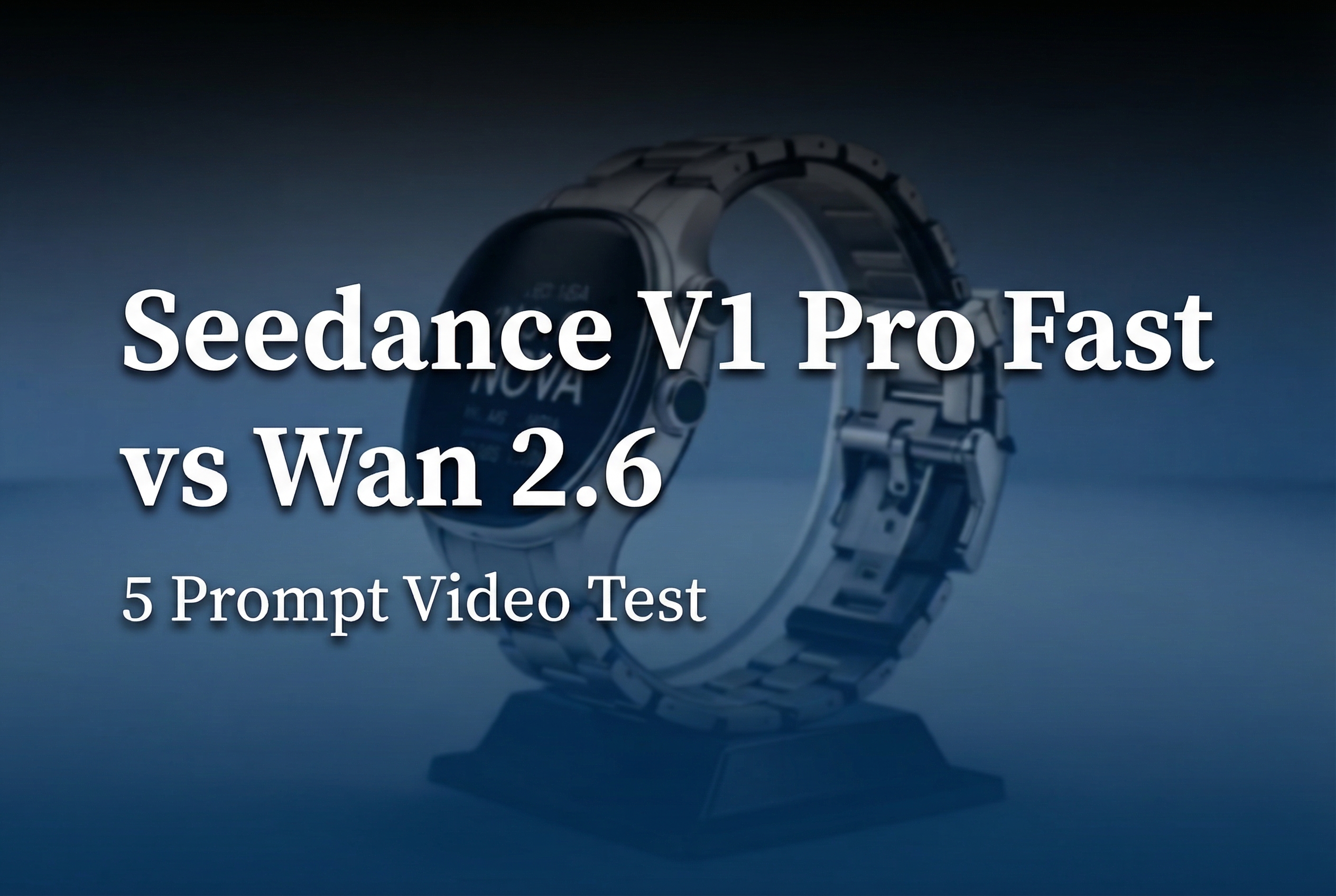 Seedance V1 Pro Fast vs Wan 2.6: 5 Prompt Video Test