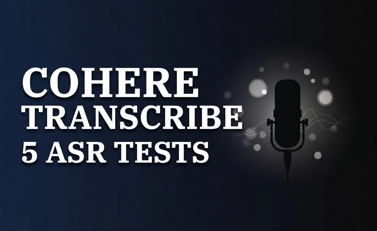 Cohere Transcribe cover