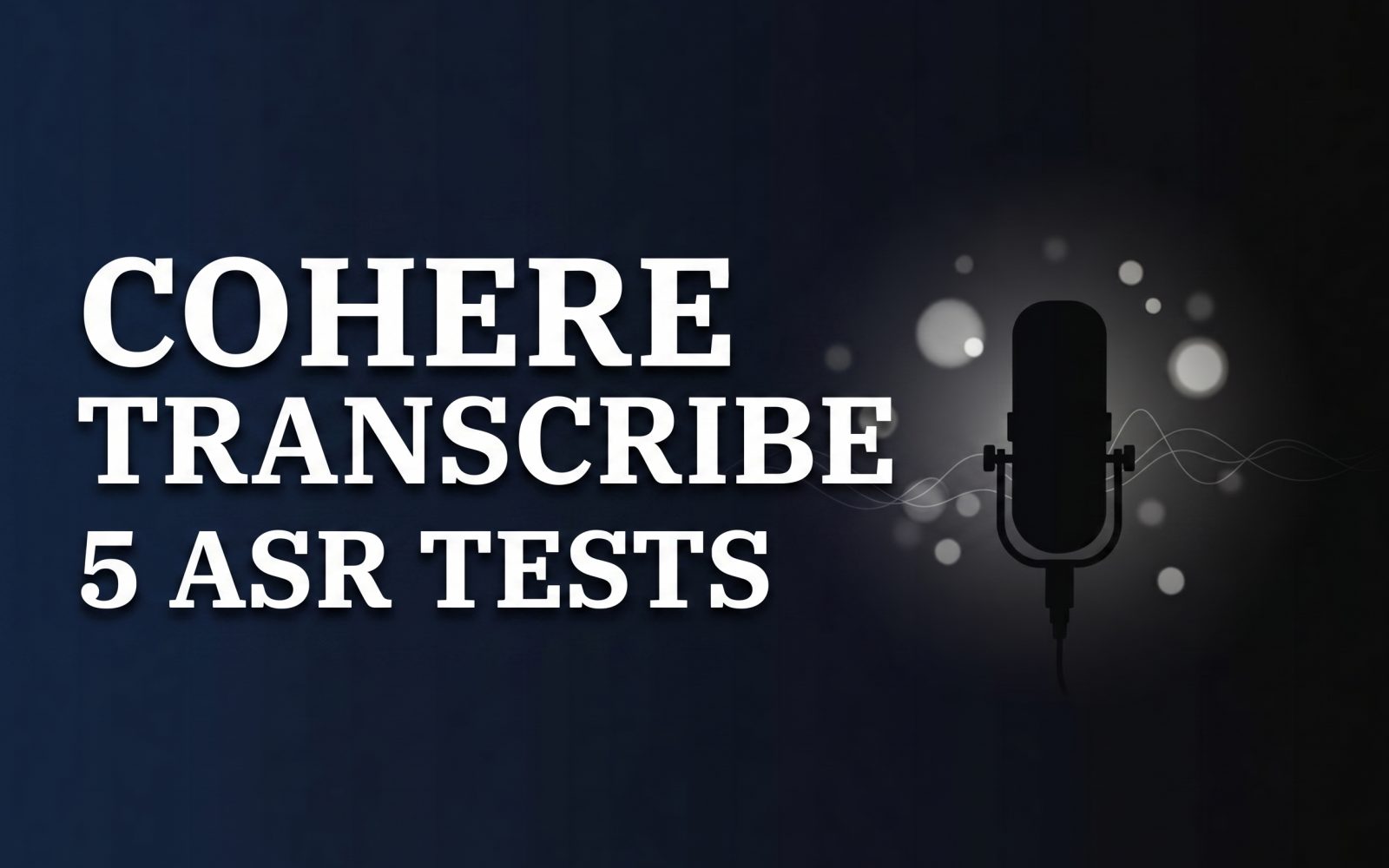Cohere Transcribe cover