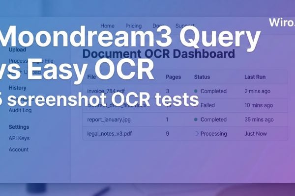 Moondream3 Query vs Easy OCR: 5 Screenshot OCR Tests