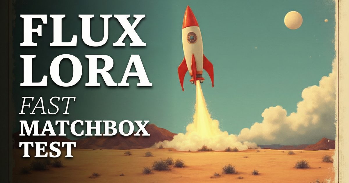 Flux LoRA Fast: 6 Vintage Matchbox Labels