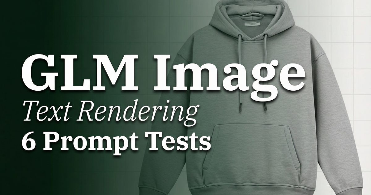 GLM-Image: Text Rendering in 6 Prompt Tests