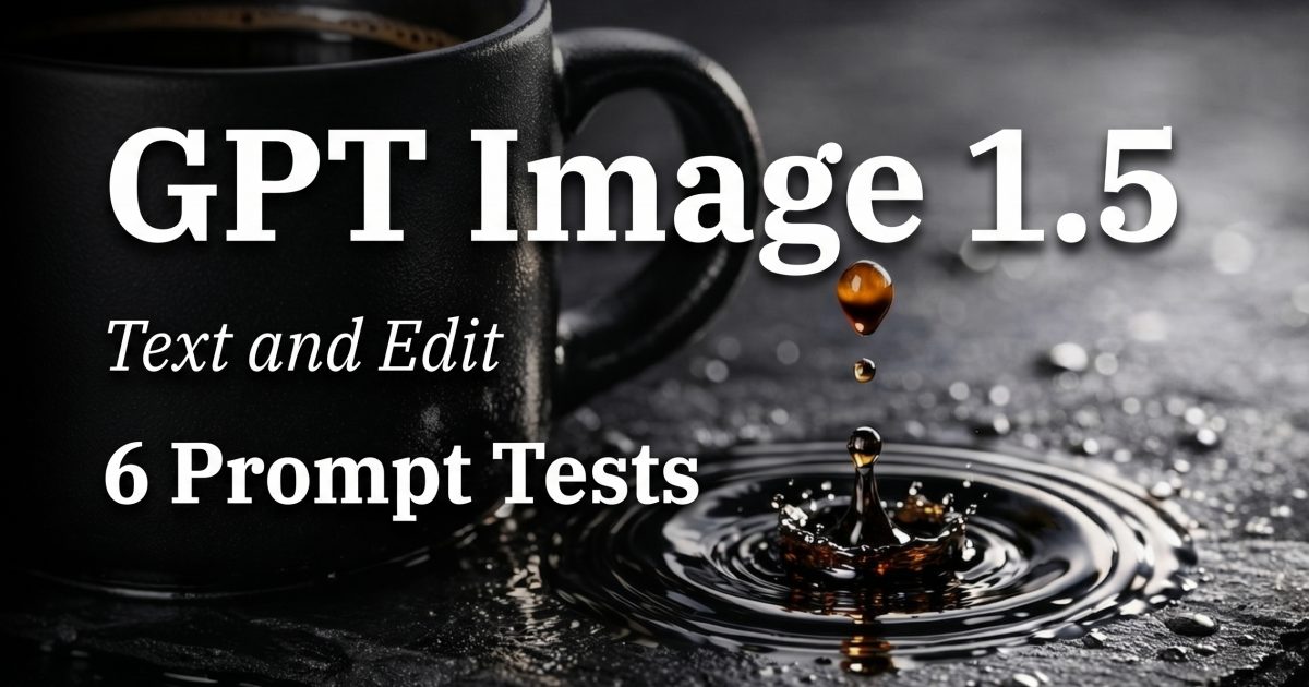 GPT Image 1.5: 6 Prompt Tests for Text and Edits
