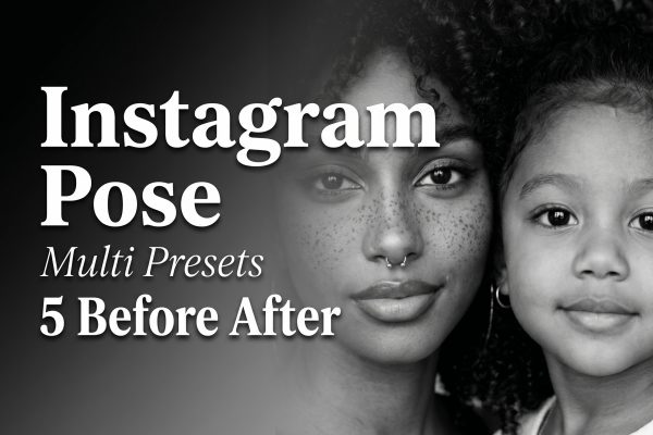 Instagram Pose Multi: 5 Duo Pose Presets (Before/After)