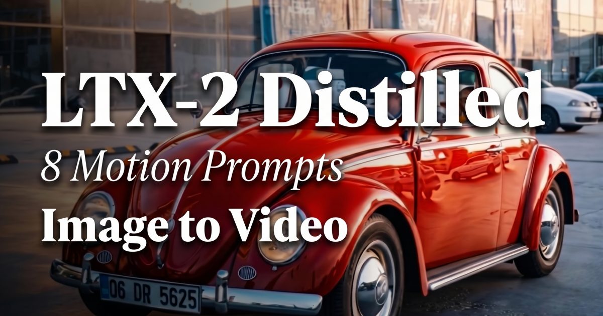 LTX-2 Distilled: 8 Motion Prompts for Image-to-Video