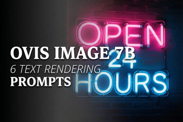 Ovis Image 7B: 6 Text Rendering Prompts