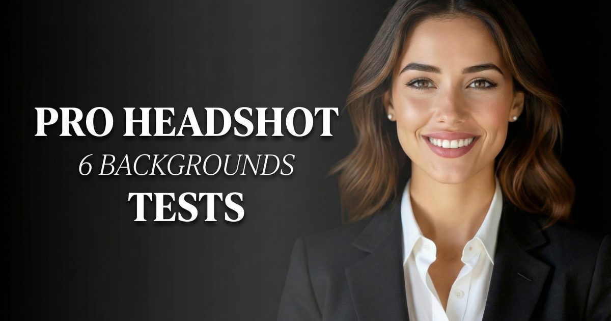 Professional Headshot Edits: 6 Background Tests