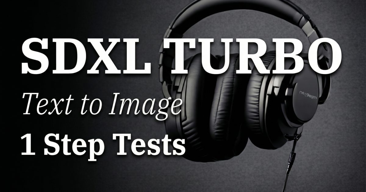 SDXL-Turbo: Text-to-Image in 6 One-Step Prompt Tests