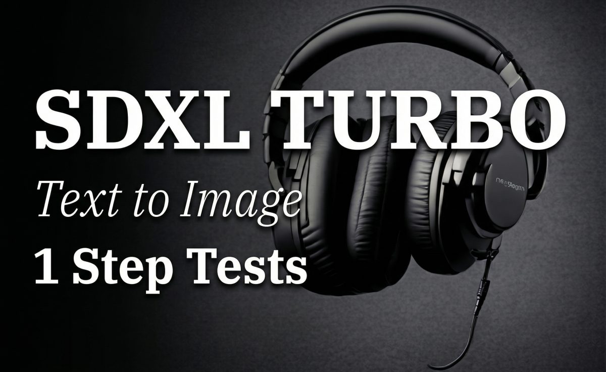 SDXL Turbo text to image cover