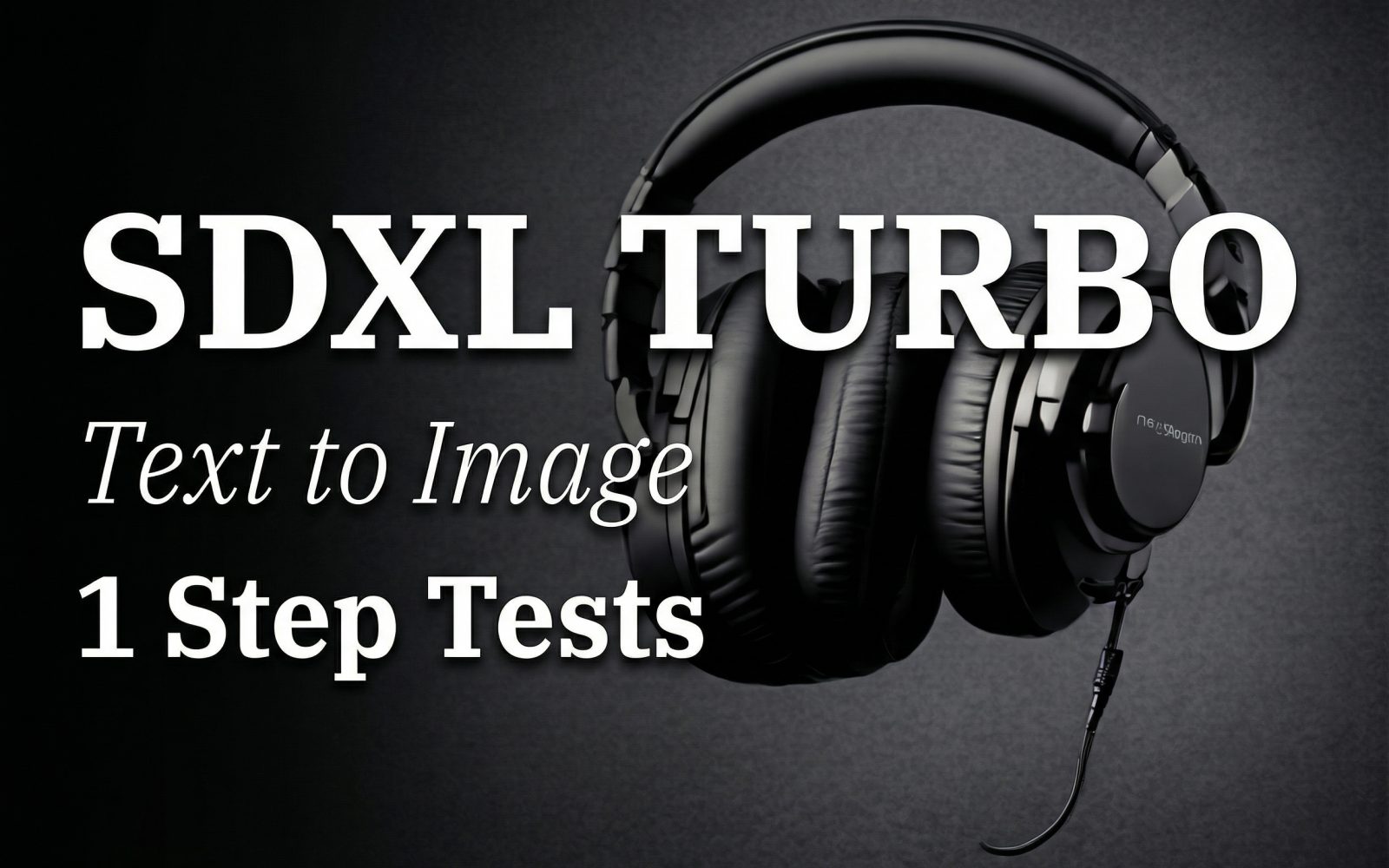 SDXL Turbo text to image cover