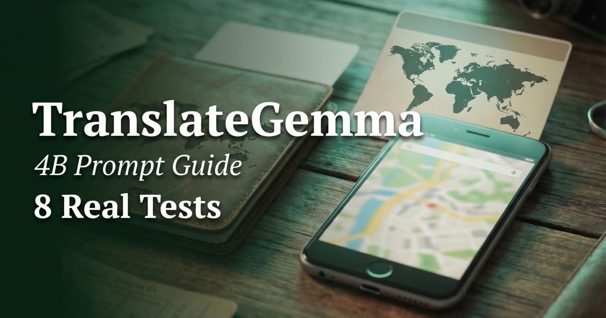 TranslateGemma 4B: 8 Translation Prompts for Real Apps