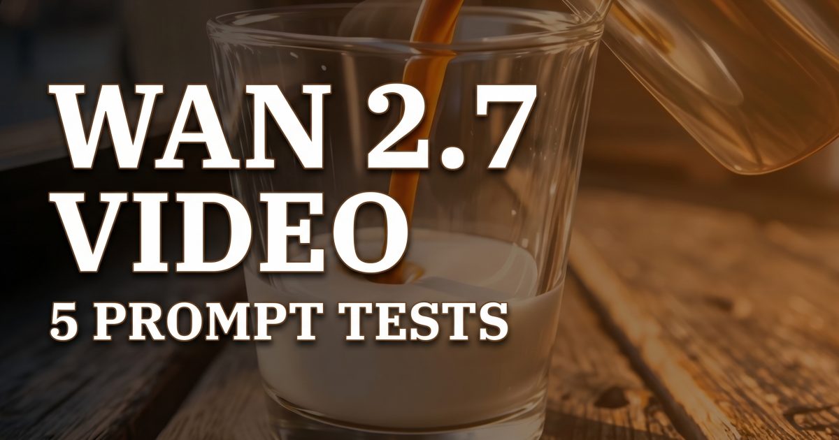 WAN 2.7 Video: 5 Video Prompt Tests