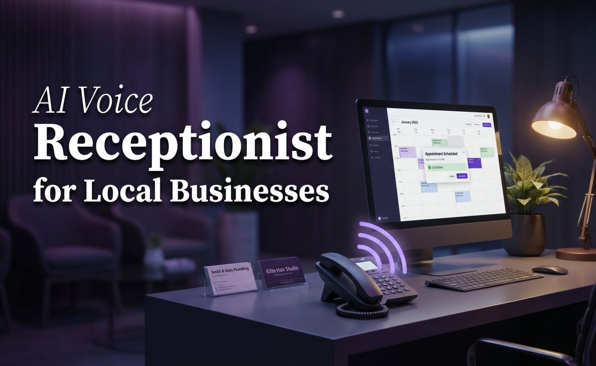AI voice receptionist for local businesses cover